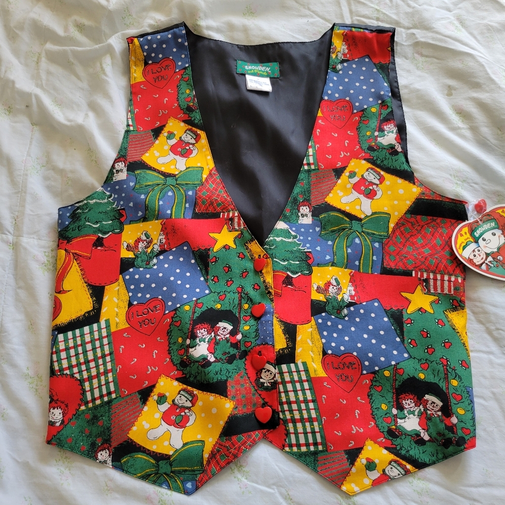 Snowden & Friends | 90s Vintage Silk Patchwork Raggedy Ann Vest